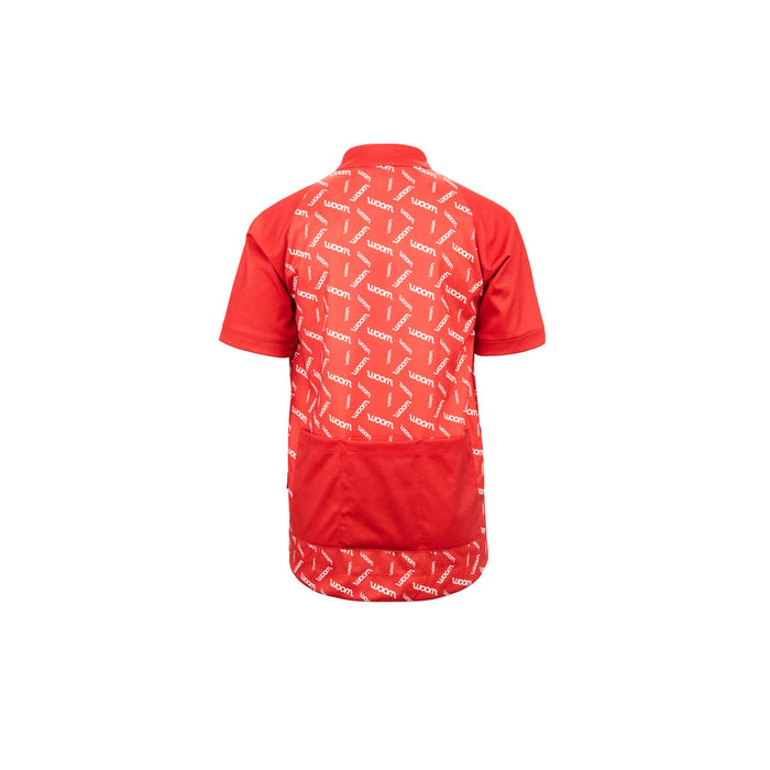 Woom PACE Cycling Jersey - Red from back